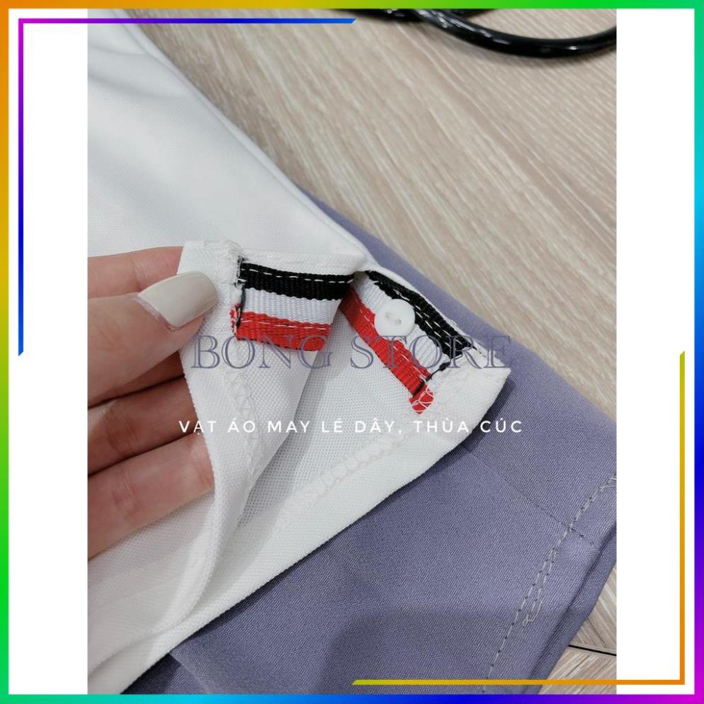 Set đồ nữ, Set chân váy kèm áo polo thom kẻ sọc hàng cao cấp siêu xinh.