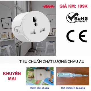 [KHUYẾN MẠI ĐẾN 50%] Ổ Cắm Wifi Thông Minh Bật Tắt Mọi Thiết Bị Cho Ngôi Nhà [KHO SỐ LƯỢNG LỚN]