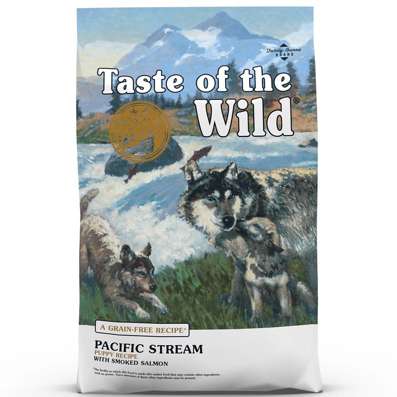 [DINH DƯỠNG CAO] 12KG THỨC ĂN HẠT CHO CHÓ CON TASTE OF THE WILD PACIFIC STREAM PUPPY vị Cá Hồi Xông Khói