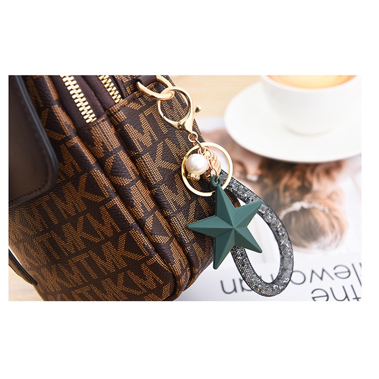 Túi da đeo chéo CHUWANGLIN mini in họa tiết thời trang cho nữ