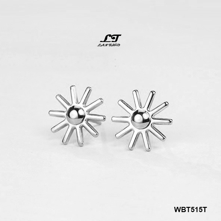 Bông tai titan hậu duệ mặt trời siêu xinh (trắng) WBT515T