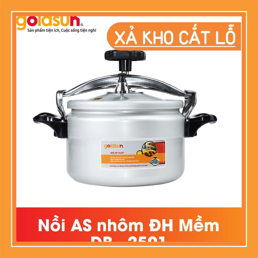 [FREESHIP - XẢ HÀNG] Nồi Áp Suất Cơ 5L GOLDSUN - Chất Liệu Nhôm Điện Hóa- Tỏa Đều Nhiệt- Bền Bỉ - DB2501