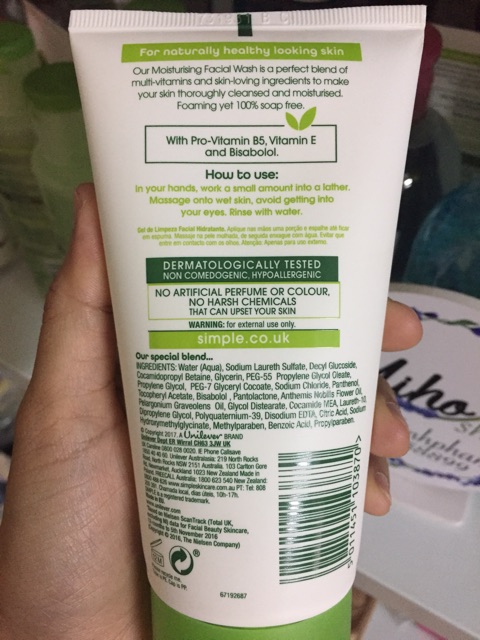 [mẫu mới] Sữa rửa mặt Simple 150ml | BigBuy360 - bigbuy360.vn