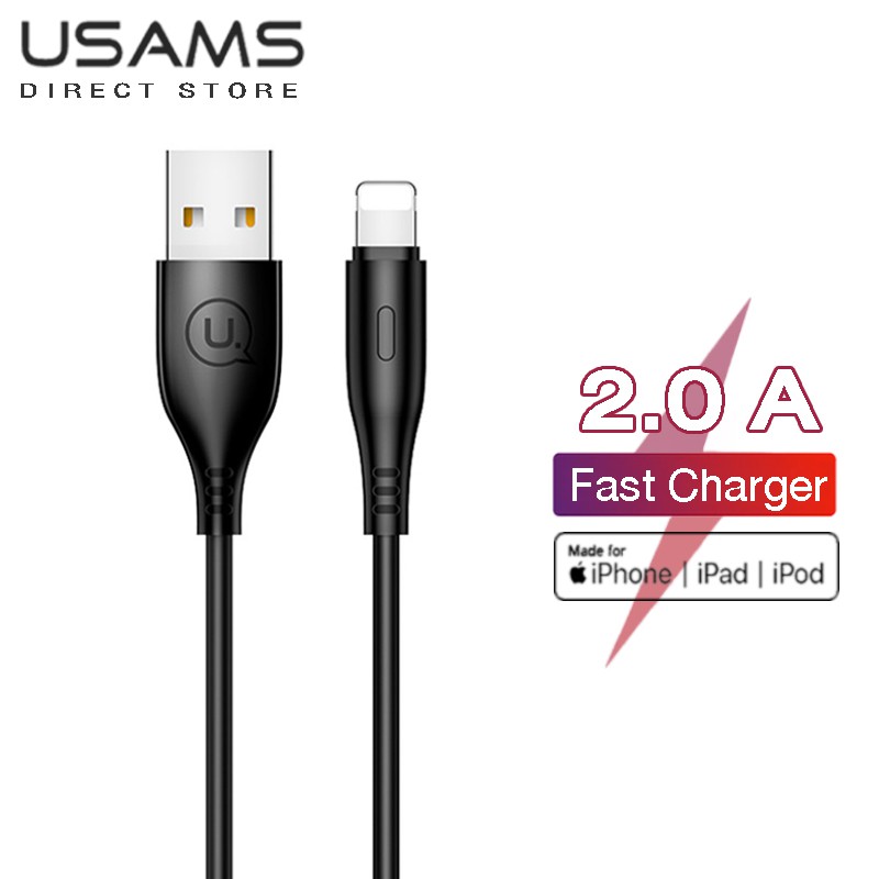 Cáp sạc nhanh USAMS U18 tiện dụng cho Iphone Ipad IOS