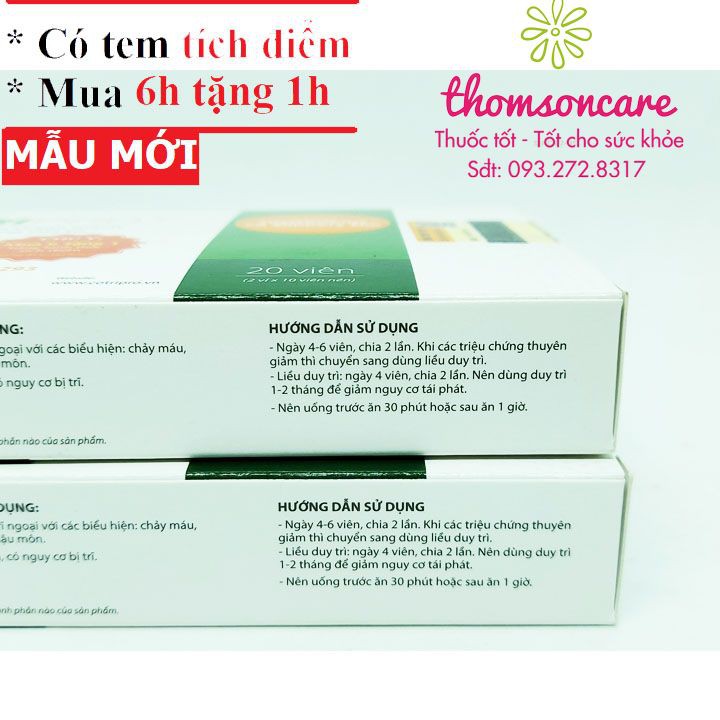 Viên uống hỗ trợ giảm táo bón Cotripro - Hộp 20 viên - Mua 6 tặng 1 bằng tem tích điểm | BigBuy360 - bigbuy360.vn