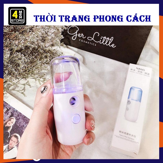 Máy Phun Sương Cầm Tay Xịt Khoáng MINI NANO - Xông Tinh Dầu Xịt Khoáng Cấp Ẩm Chăm Sóc Da Tại Nhà