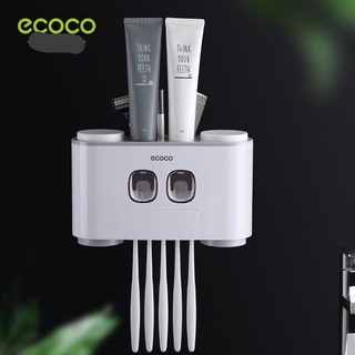Bộ nhả kem cắm bàn chải Ecoco kèm 4 cốc thông minh