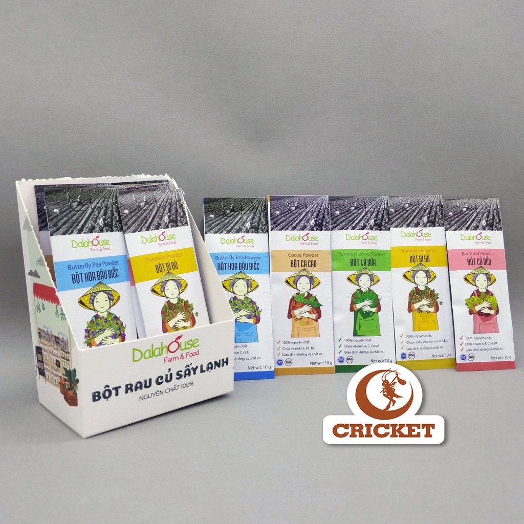 [Mã 156FMCGSALE hoàn 8% đơn 500K] Bột rau củ hữu cơ nguyên chất Dalahouse Detox - Thải độc - Túi 10g tiện lợi | BigBuy360 - bigbuy360.vn