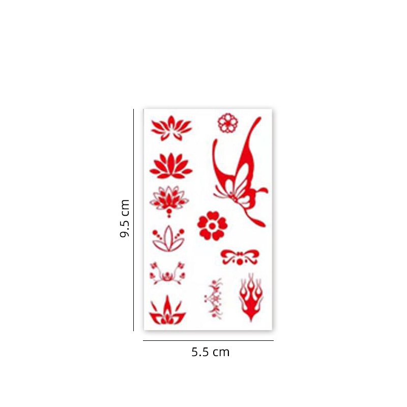 Set 30 Tấm Hình Xăm Dán Phong Cách Retro Độc Đáo