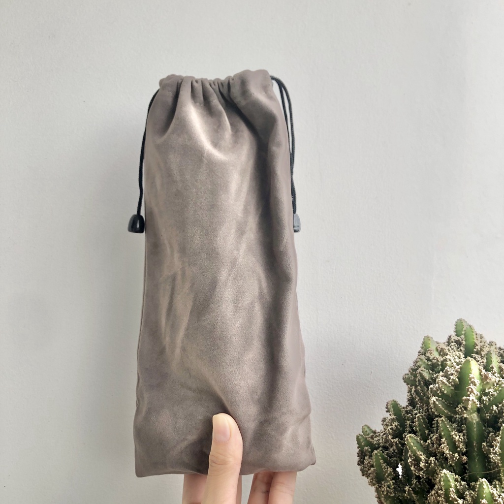 (Hàng Tặng)Túi đựng máy tăm nước vải nhung dạng rút
