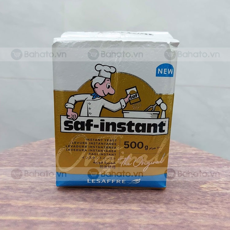 Men khô ngọt (men nở, bột nở) làm bánh đầu bếp vàng Saf-Instant gói 500g