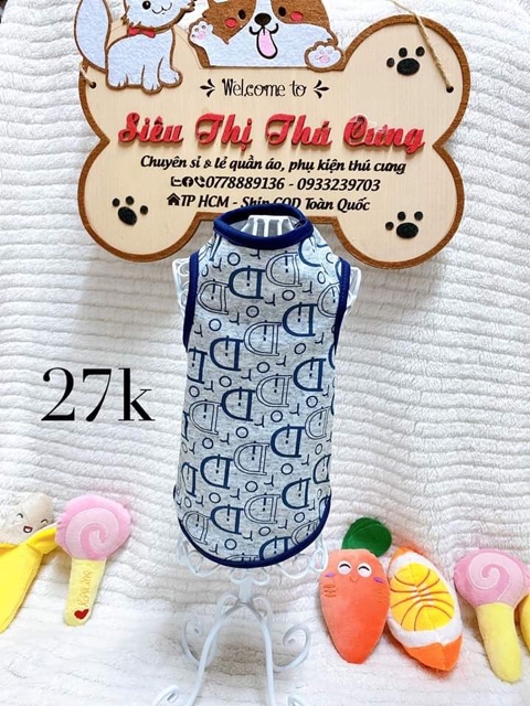 ‼️COMBO 5 ÁO BA LỖ ĐẸP‼️cho thú cưng vải siêu đẹp