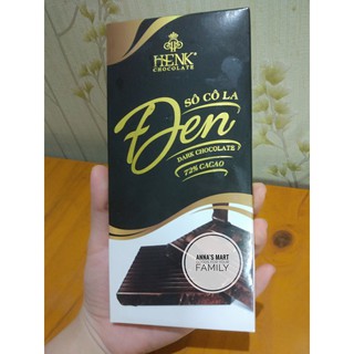 Thanh Socola 100g đen 72% | Henk Chocolate
