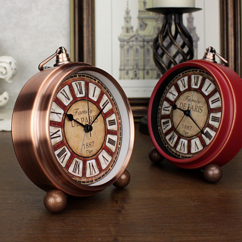 Đồng Hồ Báo Thức Để Bàn Vintage Cao Cấp