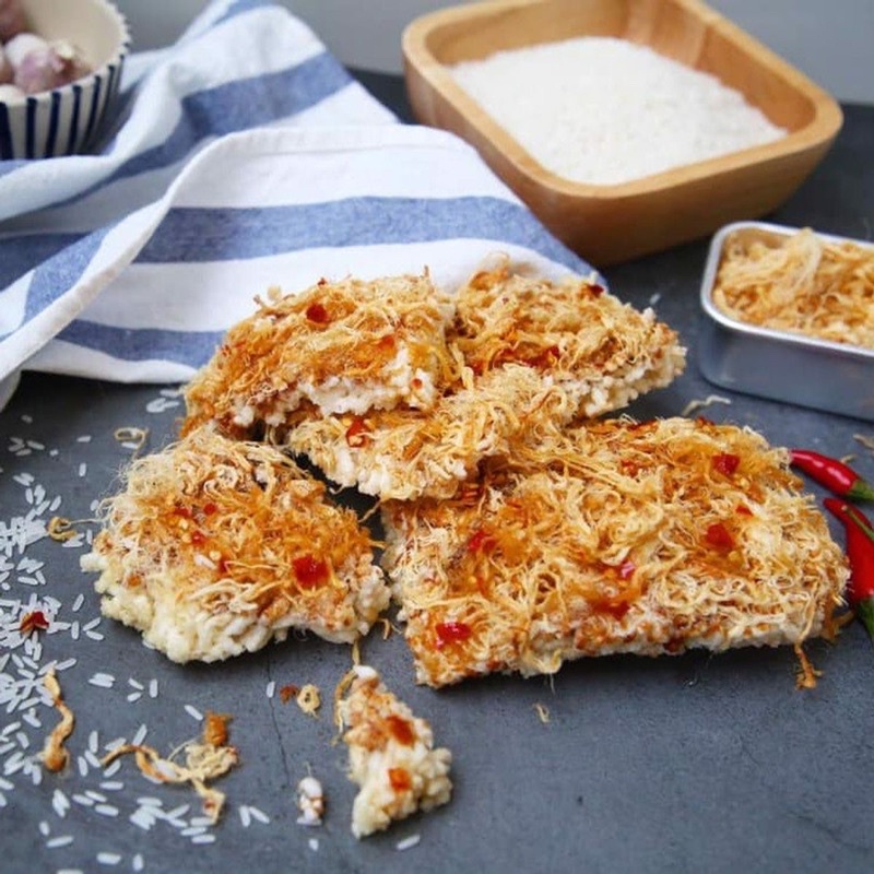 FREESHIP CƠM CHÁY CHÀ BÔNG TÚI 500gram GHIỀN FOOD