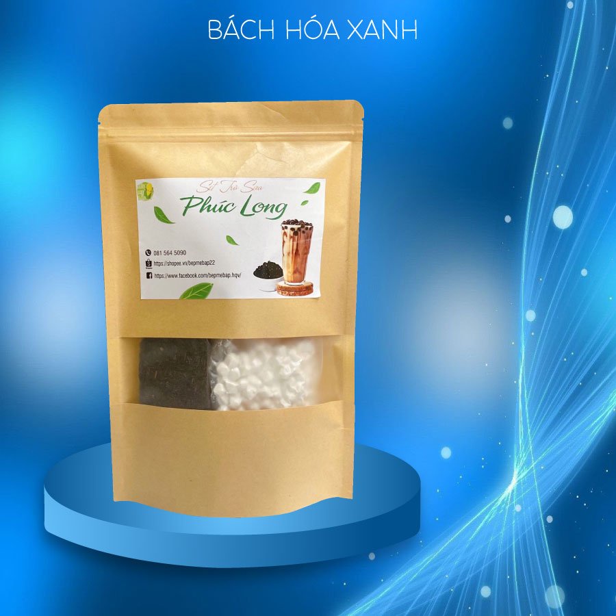 SET Trà Sữa Phúc Long Chuẩn Vị Thơm Ngon - Set Nguyên Liệu Trà Sữa (2-3 Lít Trà) Tặng Kèm Công Thức - Bách Hóa Xanh