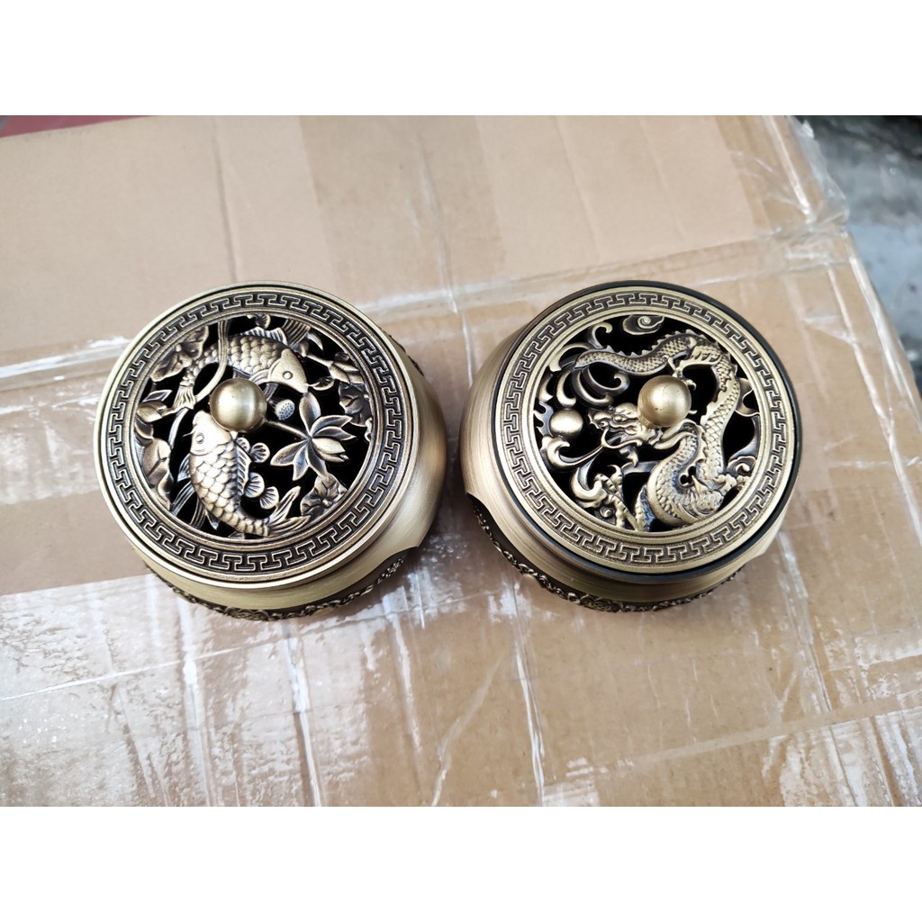 Lư đốt trâm cao cấp, Lư xông trầm Cây Trúc chất liệu đồng nguyên khối - Tùy chọn 6 mẫu nắp đẹp, độc nhất, Dùng là mê