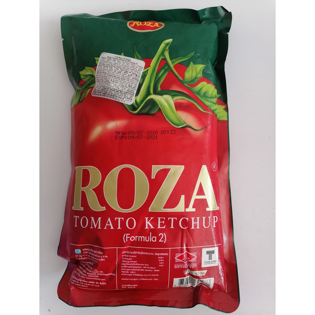 [Túi 1 Kg] TƯƠNG CÀ [Thailand] ROZA Tomato ketchup (halal) (atu-hk)