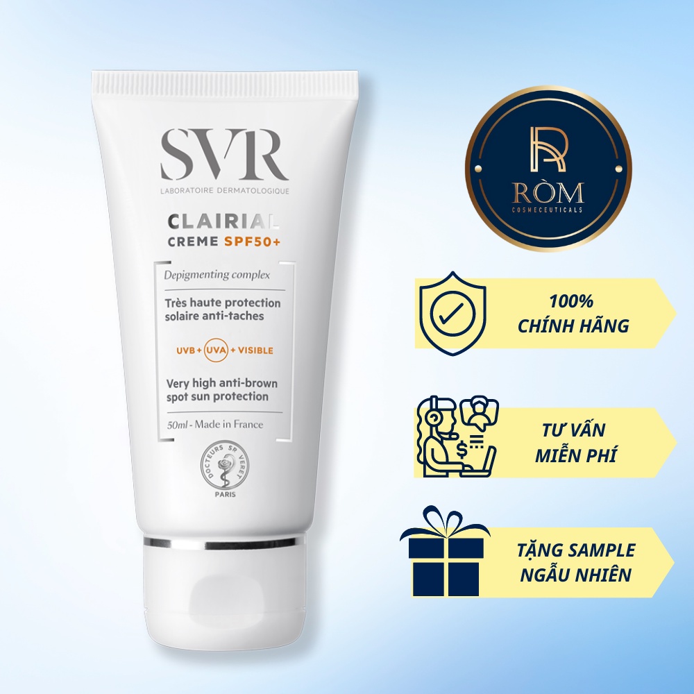 Kem Làm Mờ Vết Nám Và Chống Nắng SPF 50 Clairial Crème SPF 50+