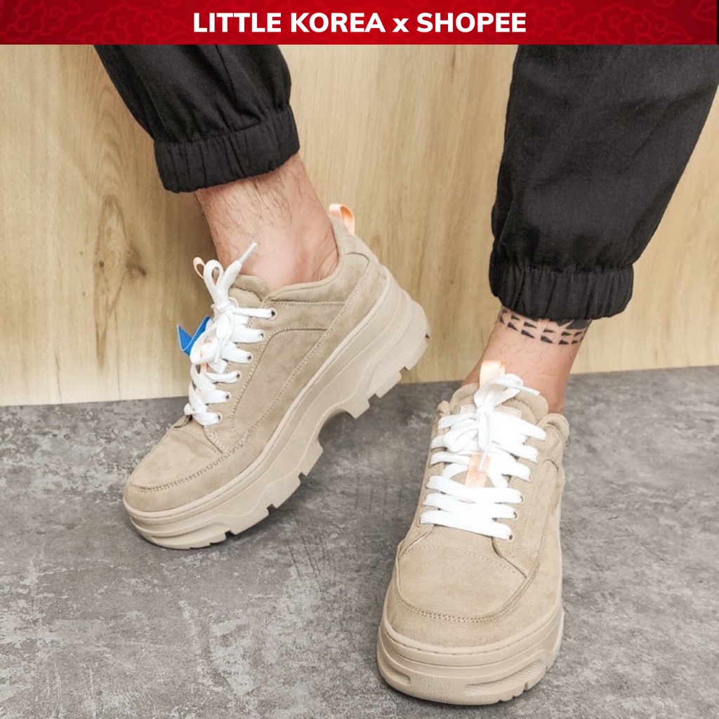 Giày Sneaker Nam Thể Thao Thấp Cổ Đế Cao Su Tăng Chiều Cao - LITTLE KOREA