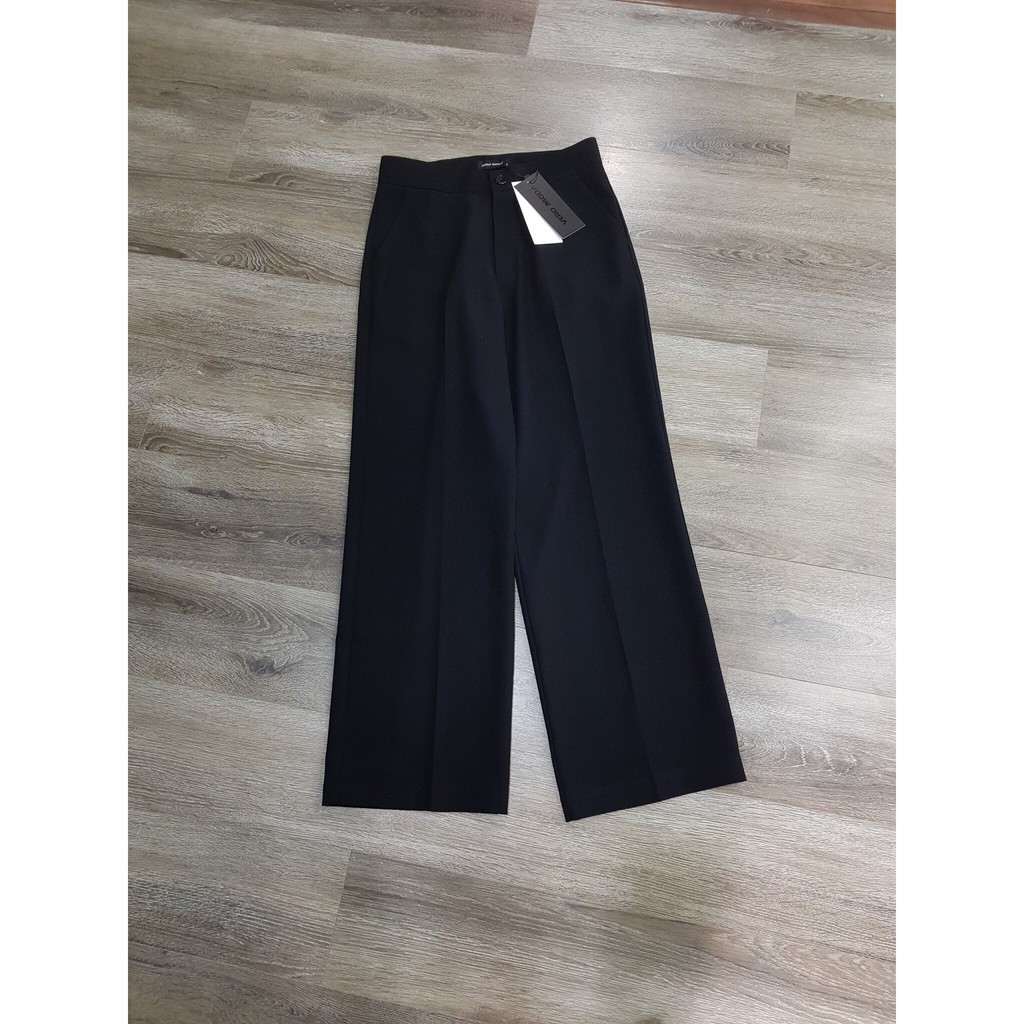 Quần tây ống rộng Cullotete veromoda trơn cạp cao trẻ trung, thanh lịch LXK77408 | BigBuy360 - bigbuy360.vn
