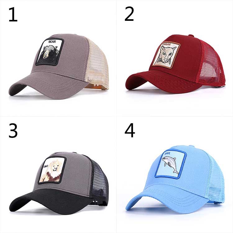 Mũ lưỡi trai họa tiết thú mới 2019