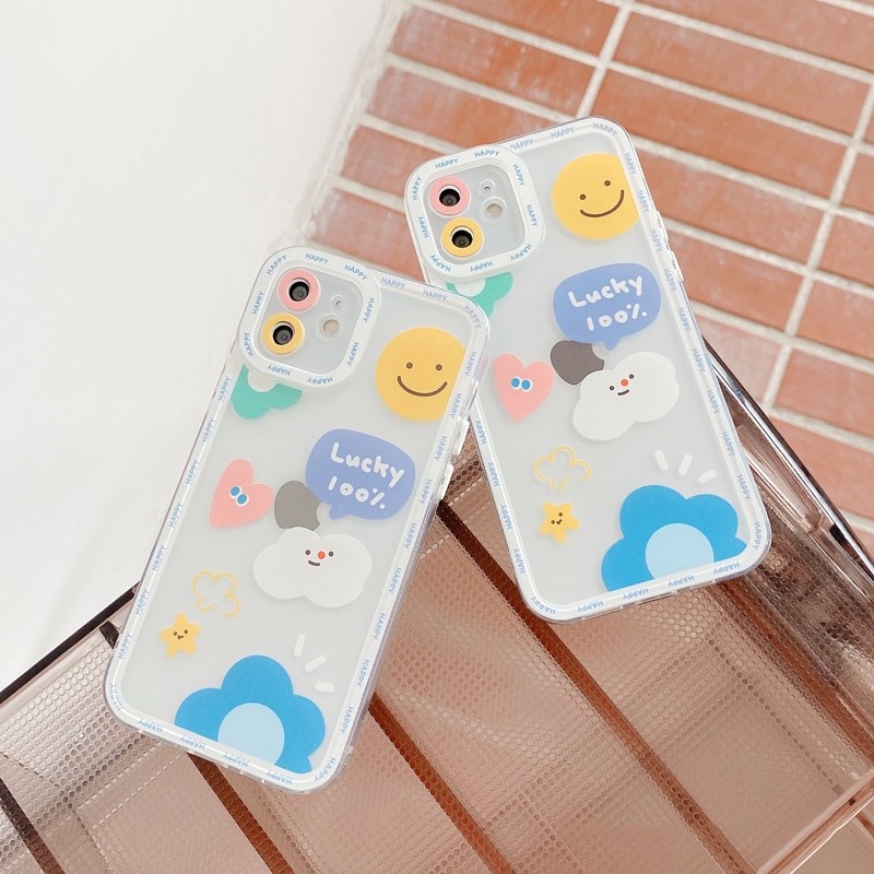 Ốp điện thoại silicon mềm trong suốt in hình đám mây dễ thương cho iPhone Pro 13 Pro Max 12 11 XR XS 6 6 Plus 7 8Plus X