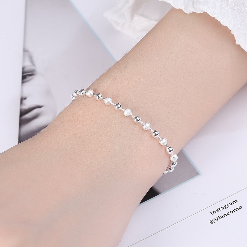 10 designs S925 Silver Bracelet Girls' Accessories Simple Design Bracelet Small Square Bracelet Multi-Style Exquisite Bracelet Gelang wanita