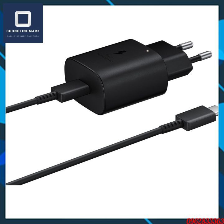 Bộ sạc nhanh Samsung Travel Adapter 25W - 1 Đổi 1 Trong 7 ngày - Tặng kèm Bao Da