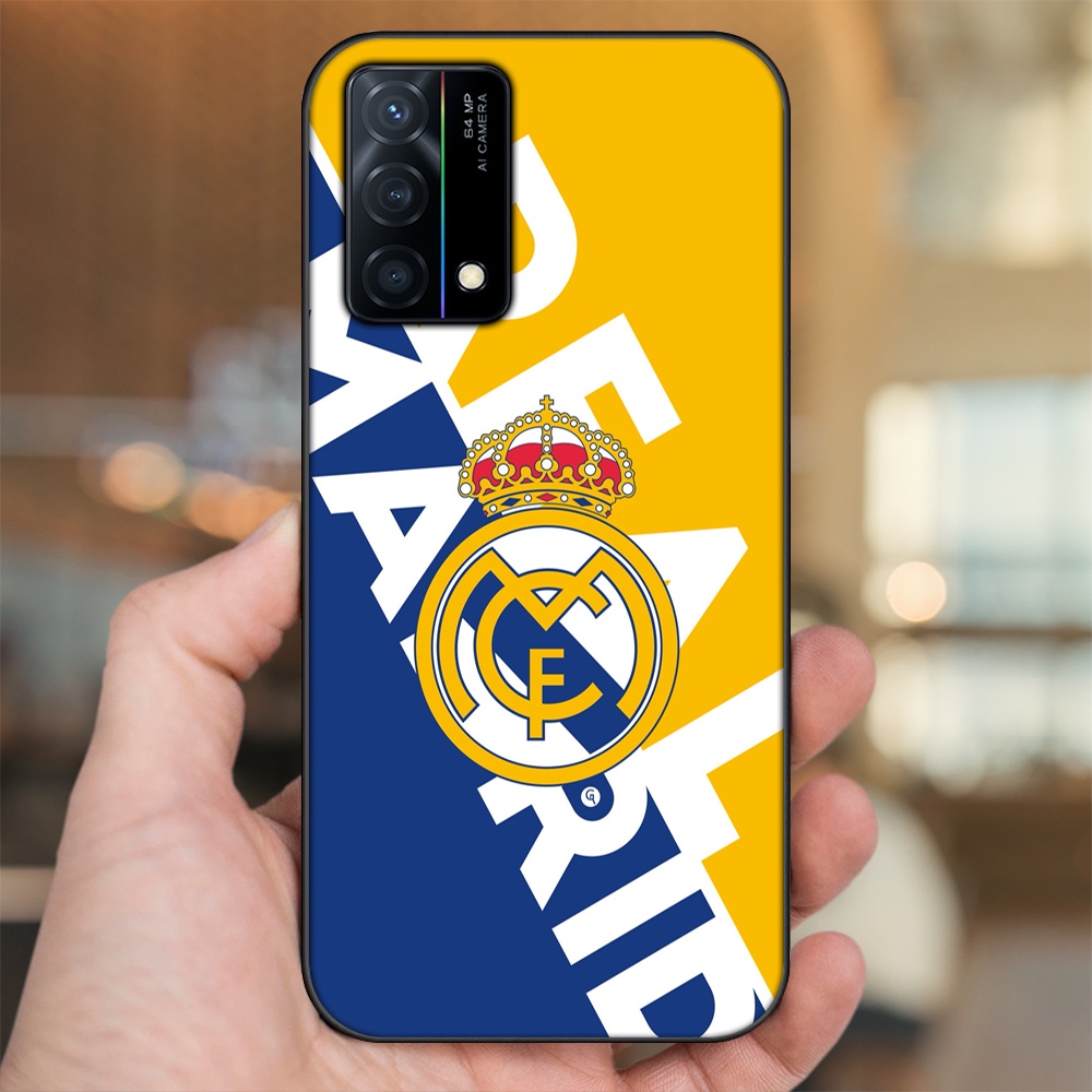 Ốp lưng Oppo K9 viền đen in hình Real Madrid