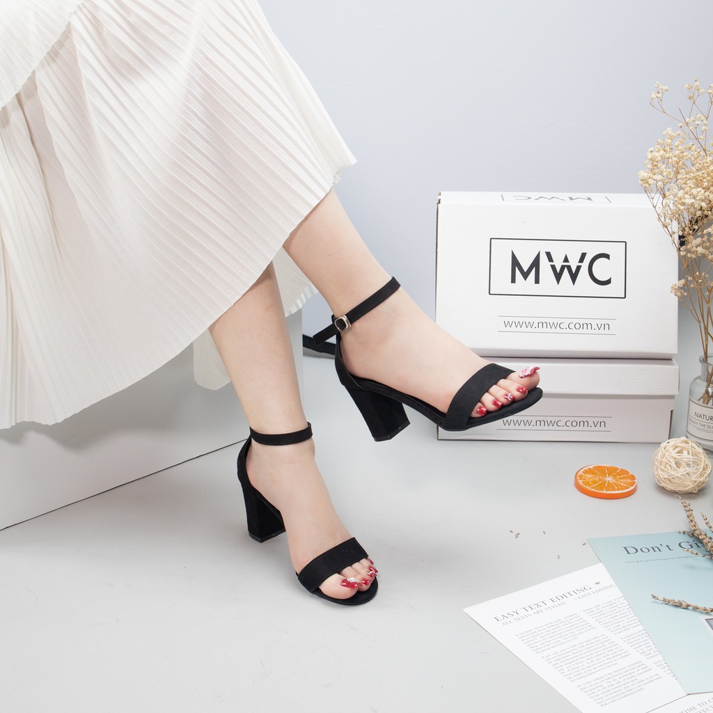 Giày cao gót nữ quai ngang MWC NUCG- 3502