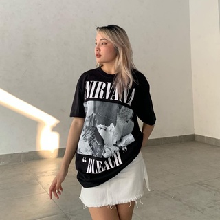 (M, L, XL) ÁO THUN ROCK TEE NIRVANA BLEACH FORM RỘNG SIÊU ĐẸP (ẢNH THẬT 100% TỰ CHỤP)