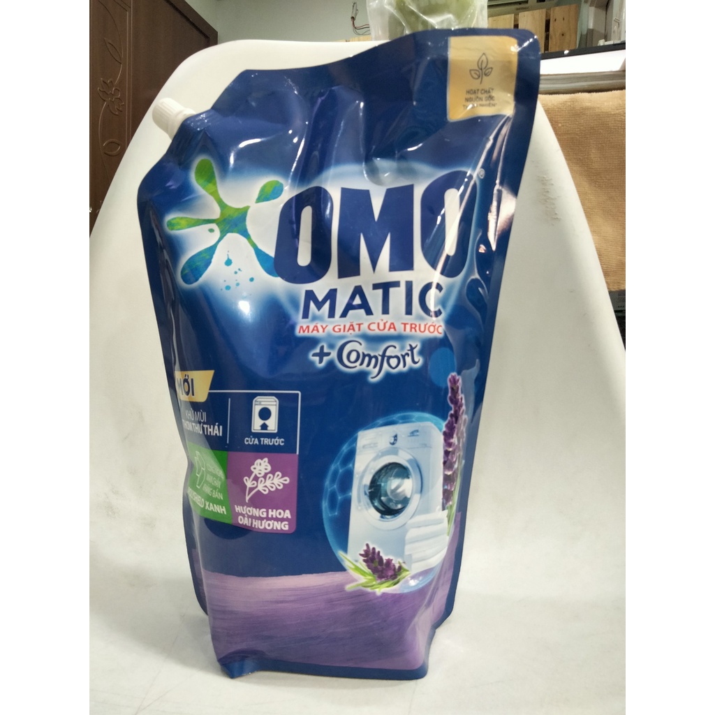 Nước giặt Omo Matic máy giặt cửa trước, túi 2KG/1.9L