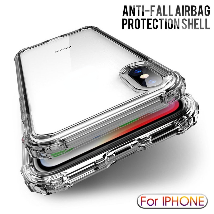 Compatible For iPhone 13 12 11 Pro Max XS Max XR X 6 6S 7 8 Plus SE 2020 12 Mini Ốp điện thoại trong suốt mềm chống sốc cho
