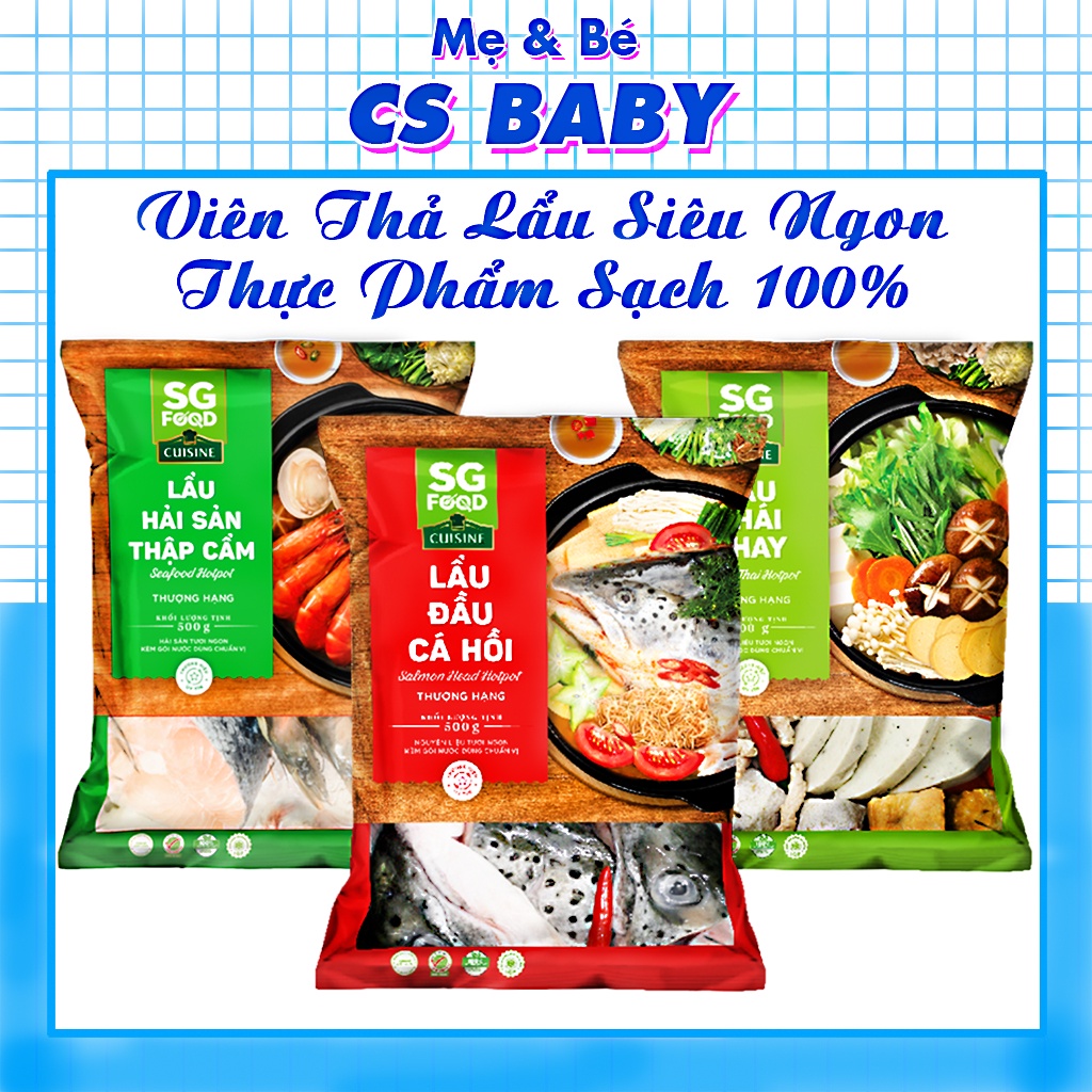 [ Hoả Tốc ĐÀ NẴNG Lẩu Thái SG Food, Gia Vị Lẩu, Lẩu Nấm, Lẩu Chay, Nước Lẩu Thái, Lẩu Thái Chay 500g - CS Baby