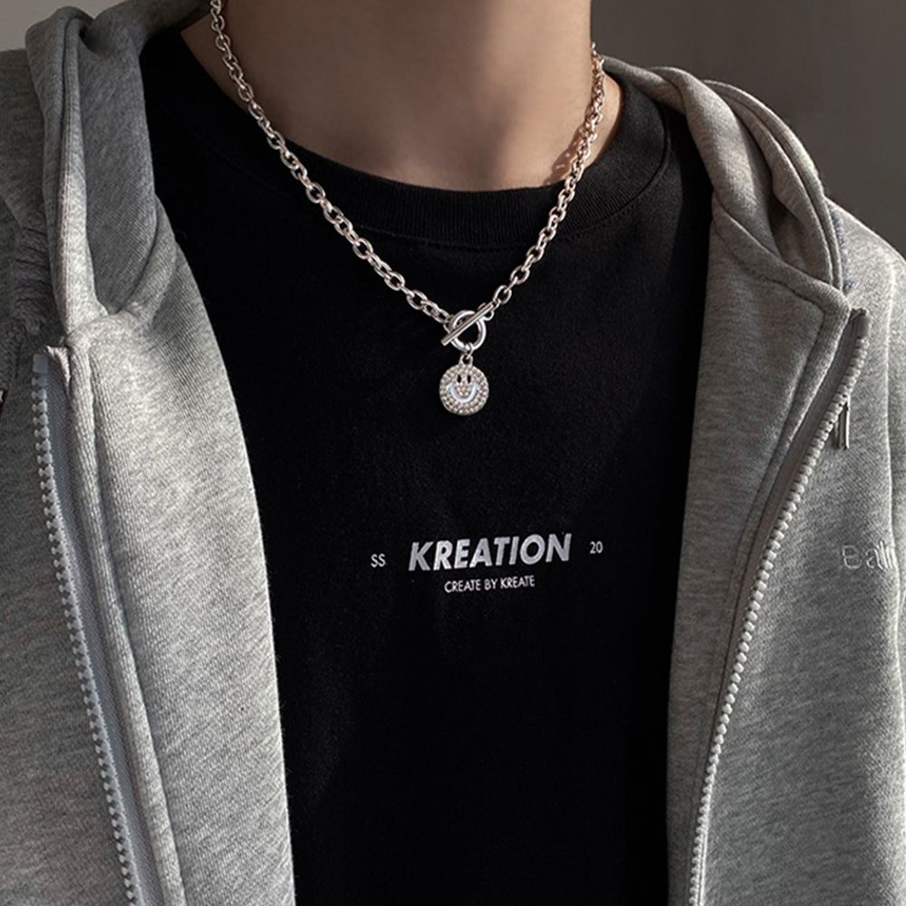 Vòng cổ choker TAYLOR1 đính ngọc trai sang trọng phong cách Hàn Quốc cho nam và nữ