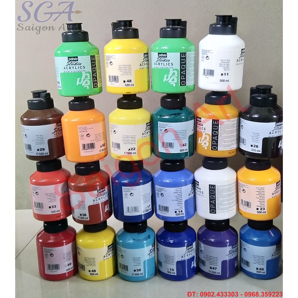 Màu acrylic PEBEO Studio High Viscosity chai 500ml