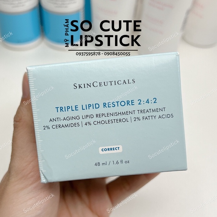 [Bản Mỹ] Kem Dưỡng Ẩm Sâu , Phục Hồi Và Tái Tạo Skin.Ceuticals Triple Lipid Restore 2:4:2 48ml