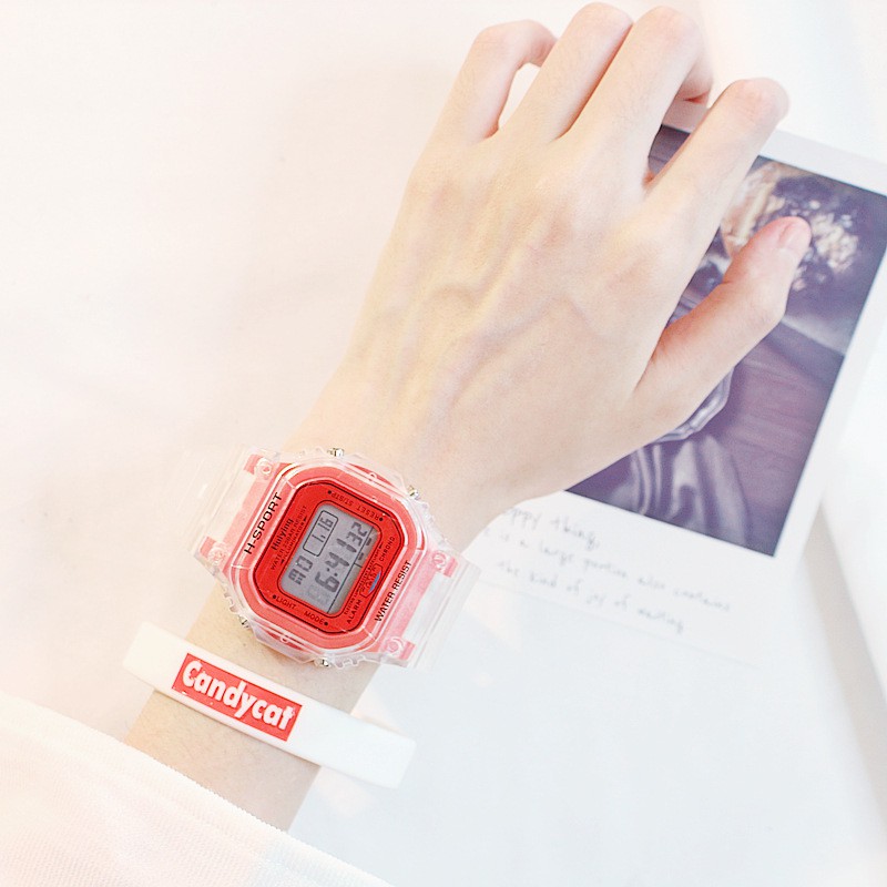 (Giá Sỉ) Đồng Hồ Thể Thao Nam Nữ Sport C29 Dây Trong Suốt Máy Điện Tử 8 Chức Năng - Bảo Hành 6 Tháng | BigBuy360 - bigbuy360.vn