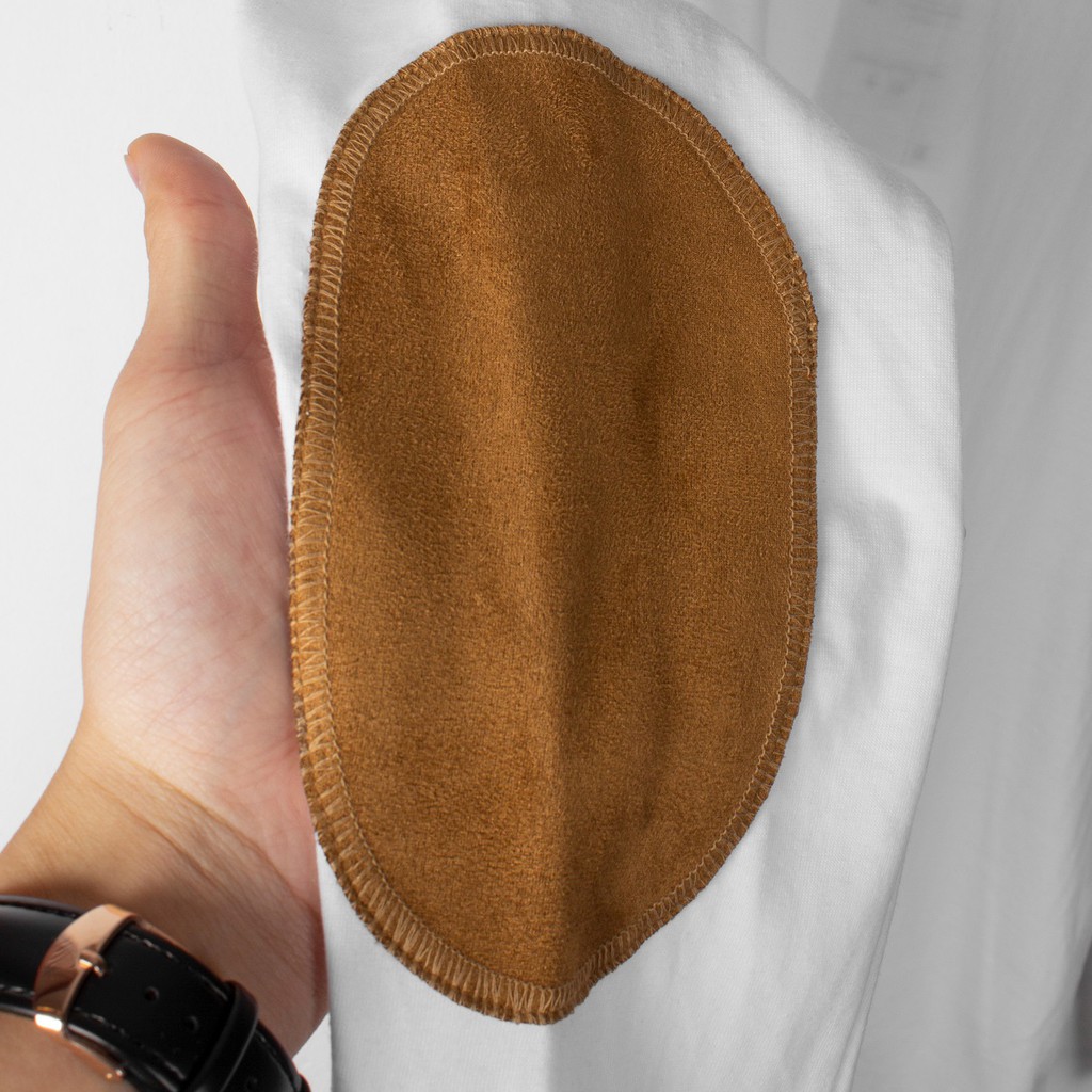 Áo thun dài tay đáp da lộn có bo tay Galvin trơn bộ áo phông nam nhiều màu co giãn ANGV2 - Leo Vatino | BigBuy360 - bigbuy360.vn