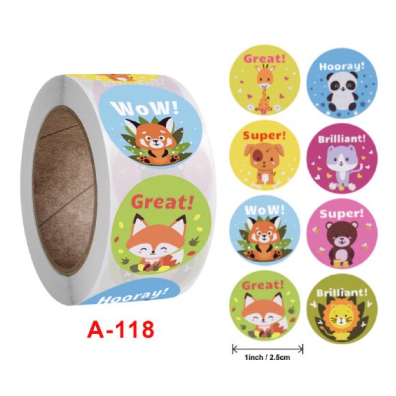 Sticker khen thưởng cuộn