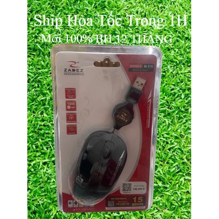 🔥Chính Hãng🔥Chuột máy tính dây rút Zades M215 Bảo Hành 12 tháng