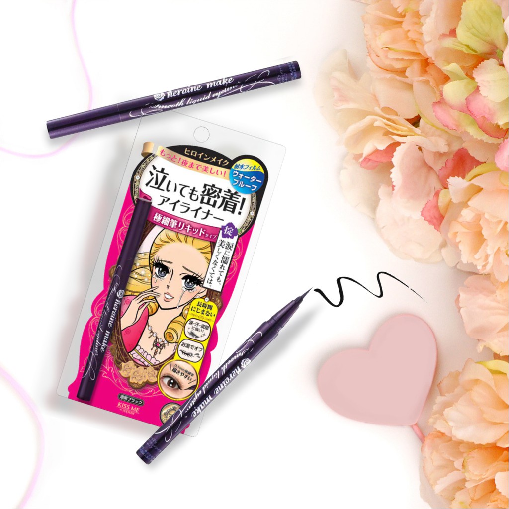 Kẻ Mắt Kiss Me Heroine Make Smooth Liquid Eyeliner Sắc Nét Gợi Cảm