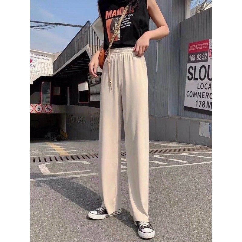 Quần ống rộng tăm lạnh 4 màu(quảng châu) | BigBuy360 - bigbuy360.vn