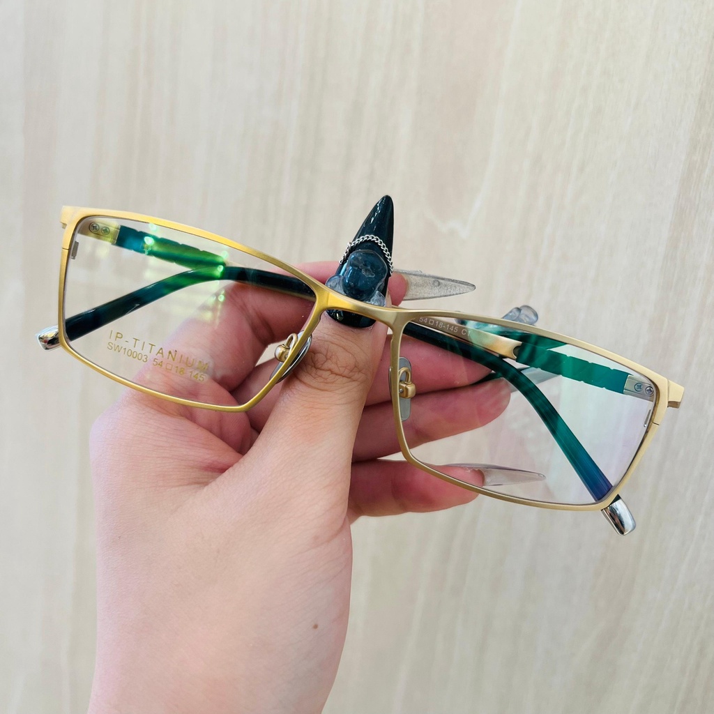 Gọng kính titanium SW10003 thời trang nam siêu nhẹ siêu bền OURESS