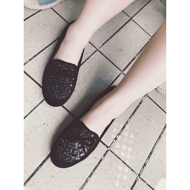 Giày bệt nữ mũi đính đá kim sa dáng búp bê ôm chân hàng chuẩn Thái Lan | BigBuy360 - bigbuy360.vn