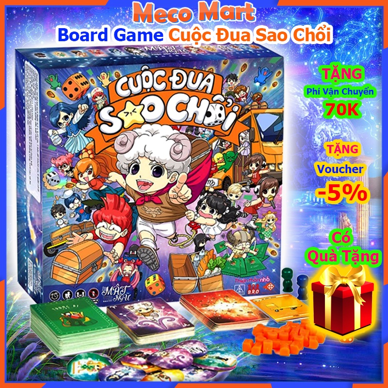 Bộ trò chơi Cuộc Đua Sao Chổi (CHÍNH HÃNG), Dòng Board Game Lớp Học Mật Ngữ 12 Cung Hoàng Đạo, Đồ Chơi Trẻ Em MecoMart
