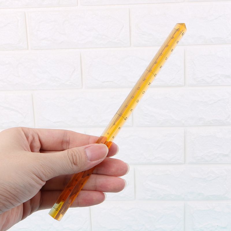 Thước Đo Khoảng Cách 0-20cm Bằng Acrylic Trong Suốt Di Động Tiện Dụng Cho Họa Sĩ