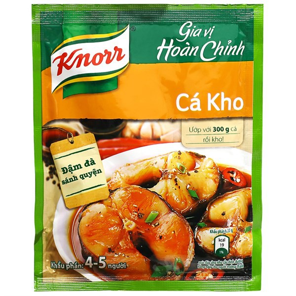 Gia vị Hoàn Chỉnh Knorr Cá Kho gói 28g