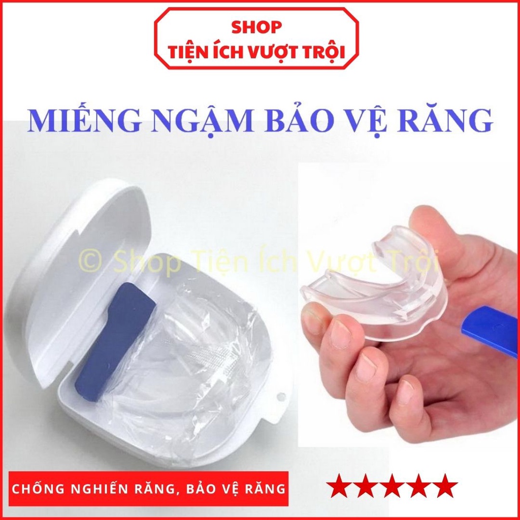 Miếng ngậm 3 trong 1, chống nghiến răng, chống ngáy, bảo vệ hàm răng khi chơi thể thao 1-Shop Tiện Ích Vượt Trội